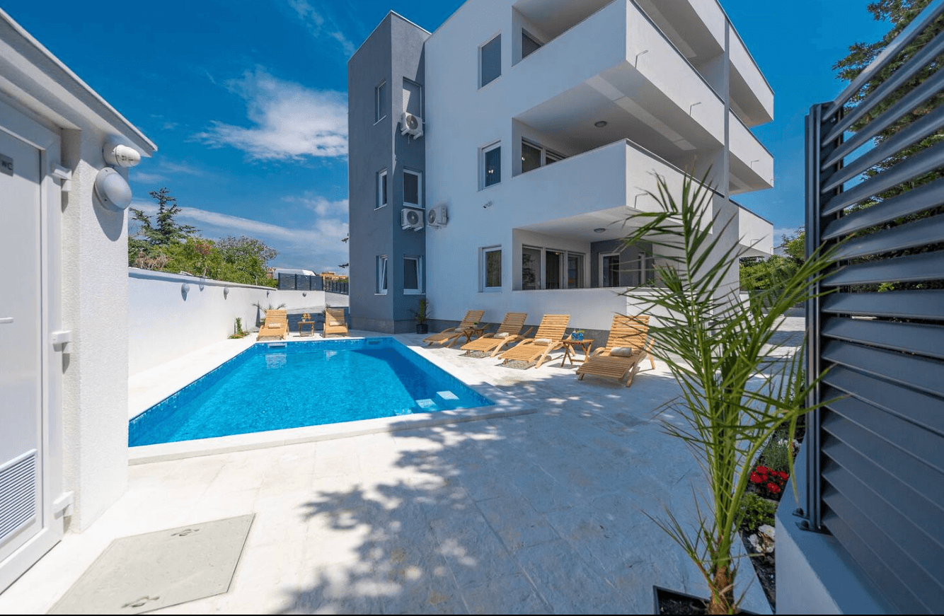 Villa Mel-Mari 6 Apartment mit Pool in Novalja Ansicht 3