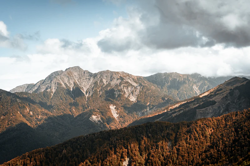 Bergkette in der Ferne