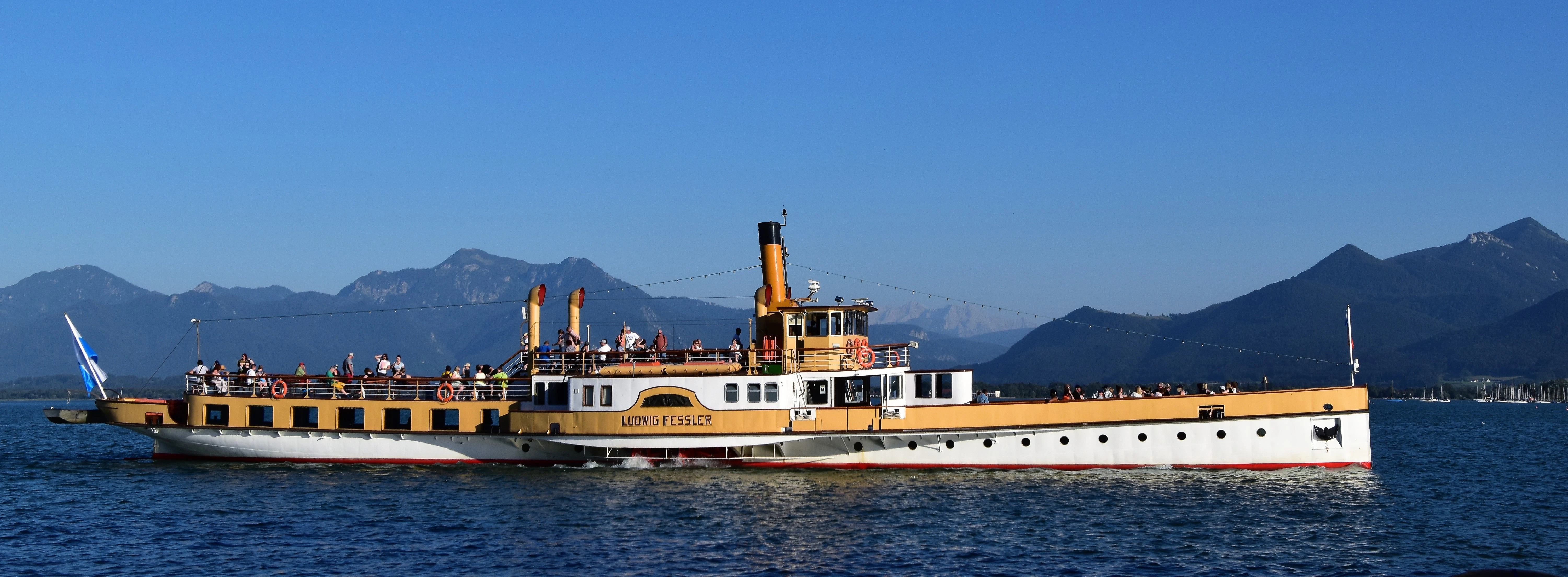 a boat with people on it